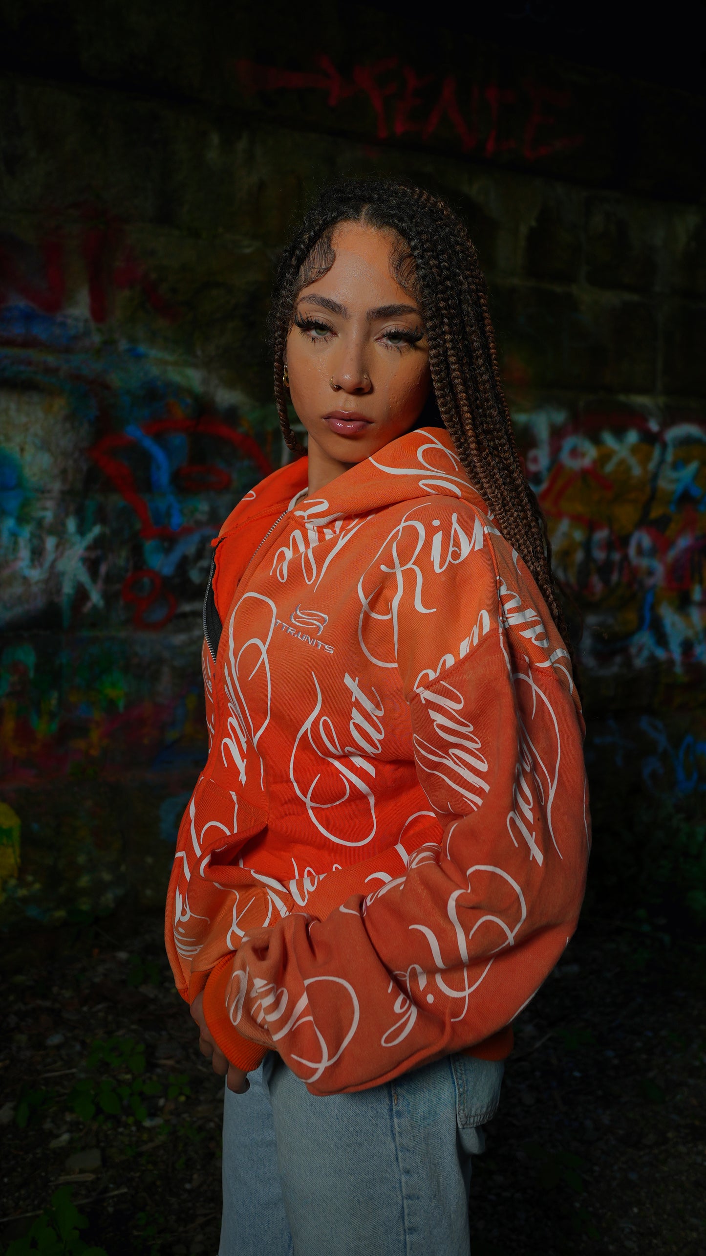 ORANGE INFINITY HOODIE