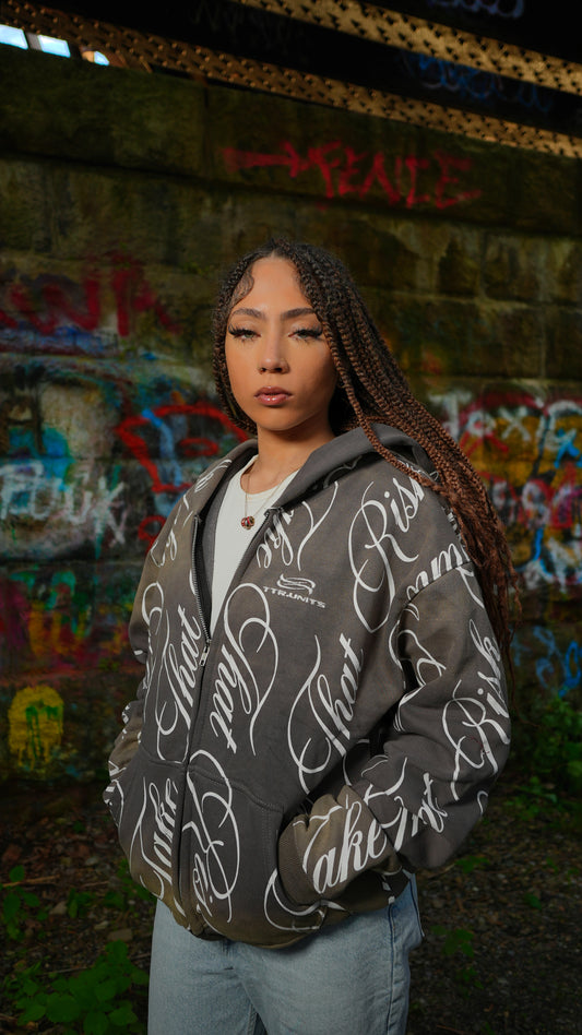 GREY INFINITY HOODIE