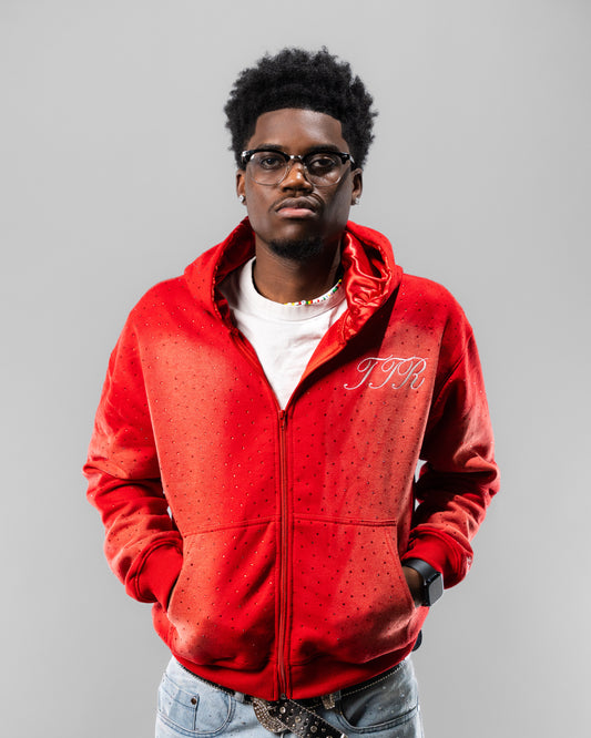 CHERRY RED HOODIE