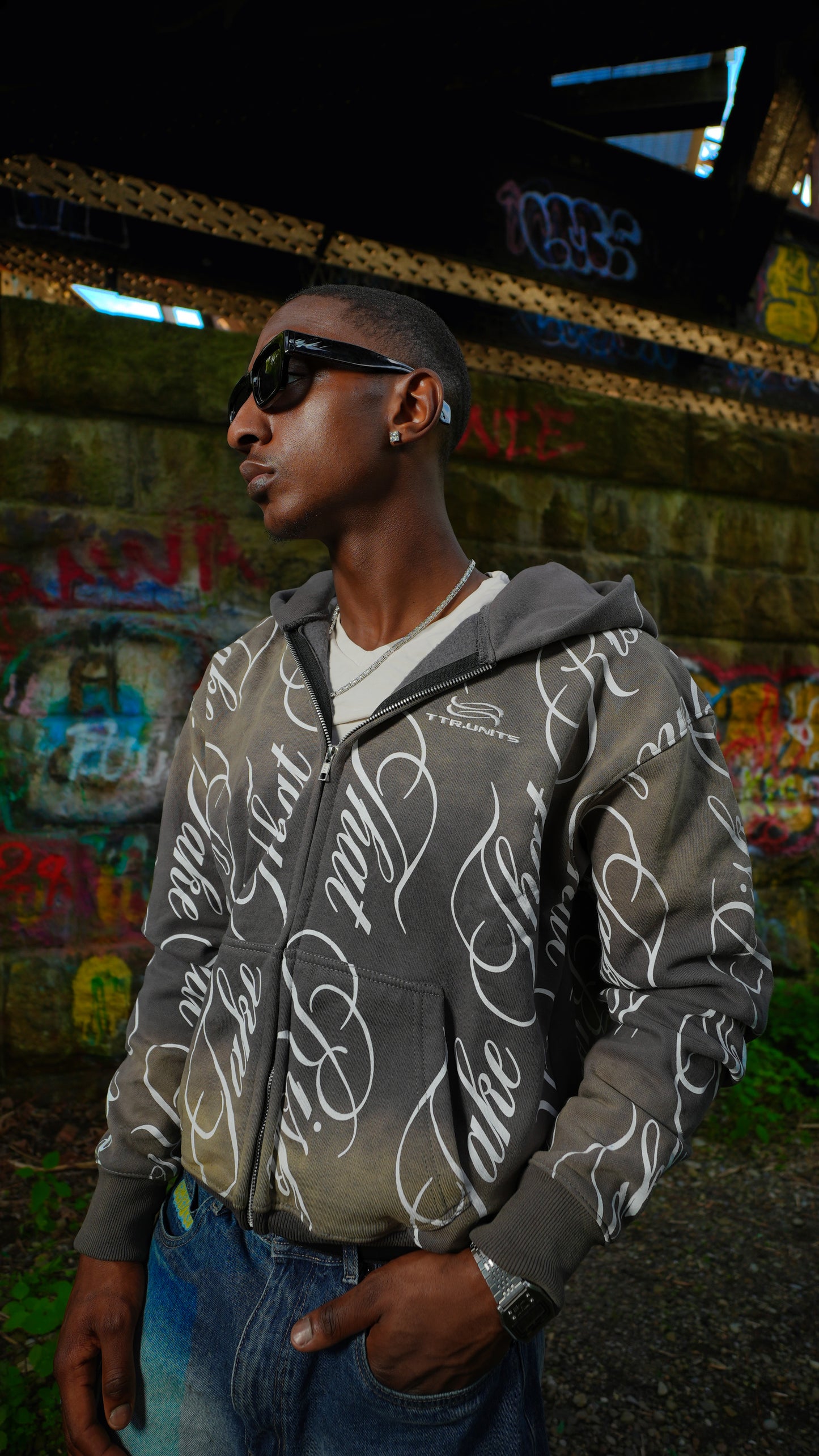 GREY INFINITY HOODIE
