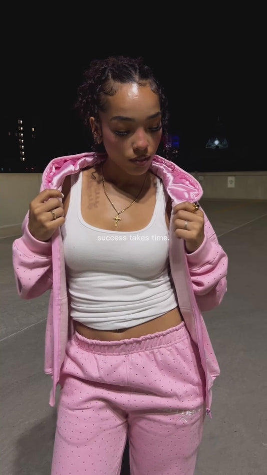 Silk Pink VVS Sweatsuit